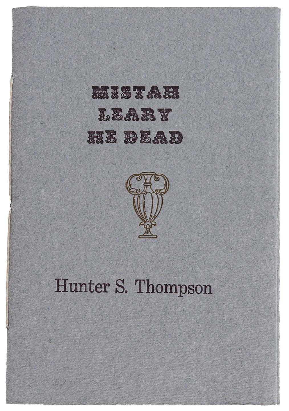 Hunter Thompson Research and Buy First Editions, Limited Editions